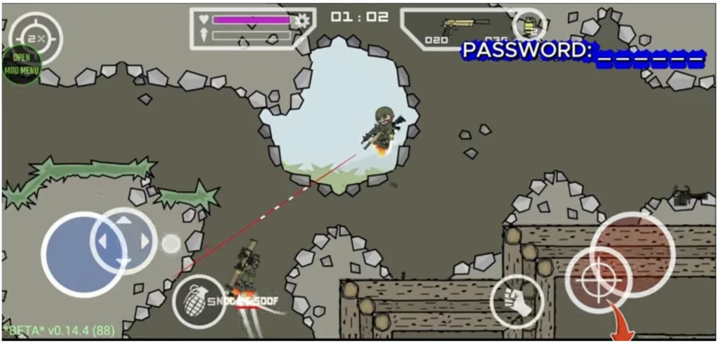 Mini Militia Classic Mod APK Auto Aim